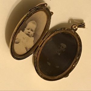 Antique locket with old photos